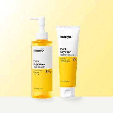 manyo Pure Soybean Cleansing Oil & Foam 2-Piece Set