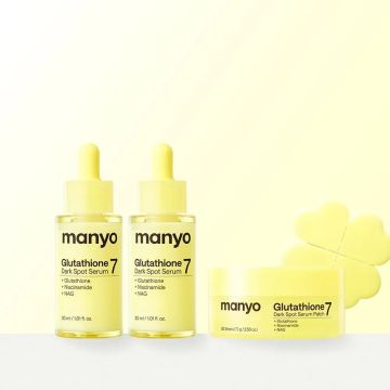 manyo Glutathione 7 Dark Spot Serum 30ml 2pcs + Blemish Patch 30 Sheets Set