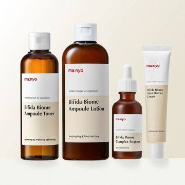 manyo Bifida Full Lineup 4-Piece Set (Toner + Ampoule + Lotion + Cream)
