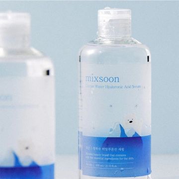 mixsoon Glacier Water Hyaluronic Acid Serum سعة 300 مل، عبوة من قطعتين