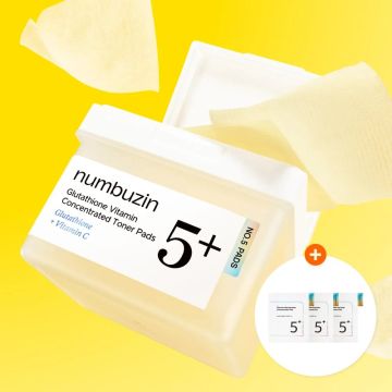 numbuzin No.5 Glutathione-C Tracing Film Pad 70 Coton-Disques (+6 Coton-Disques)