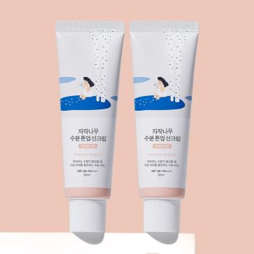 Round Lab Birch Juice Moisturizing Tone-Up Sunscreen 50ml 2-Pack Set (SPF 50+ PA++++)