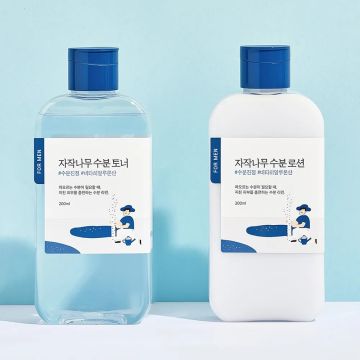 Round Lab For Men Birch Juice Moisturizing Toner 200ml + Lotion 200ml 2-Piece Set