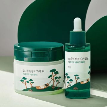 Round Lab Pine Tree Soothing Pad 50 Sheets + Ampoule 50ml Set
