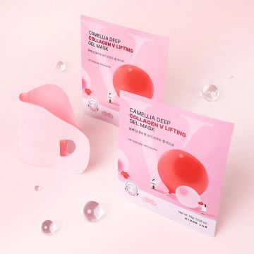 Round Lab Camellia Deep Collagen V-Lifting Gel Mask 4 Sheets
