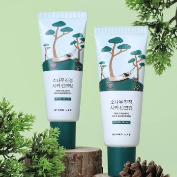 Round Lab Pine Tree Soothing Cica Sunscreen 40ml (SPF50+ PA++++) 2-Pack