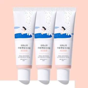 Round Lab Birch Juice Moisturizing Tone-Up Sunscreen 50ml 3-Pack Set (SPF 50+ PA++++)