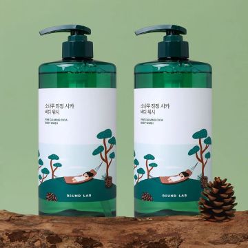 Round Lab Pine Calming Cica Body Wash 1L 2-Bottle Set