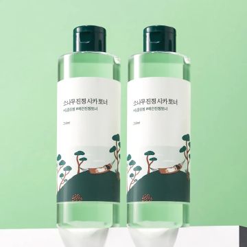 Round Lab Pine Tree Soothing Cica Toner 250ml 2-Piece Set