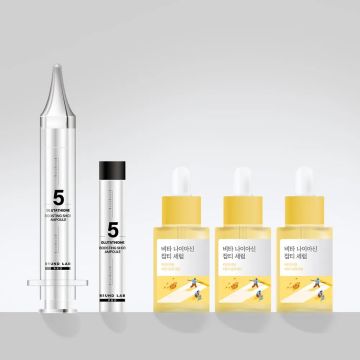 Round Lab Pro Glutathione 5 Boosting Shot Ampoule 10ml Special Set + Dark Spot Serum 30ml x 3-Pack Set