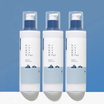 ROUND LAB FOR MEN 1025 Dokdo All-in-One Fluid 200ml Kit com 3 unidades