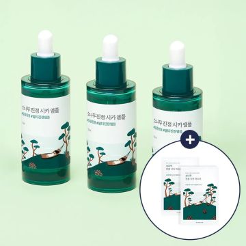 Round Lab Pine Calming Cica Ampoule Jumbo 50ml Kit com 3 Unidades