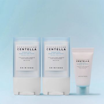 SKIN1004 Hyalu-Cica Silky-Fit Sun Stick 20g Pack of 2 + Sun Serum 15ml