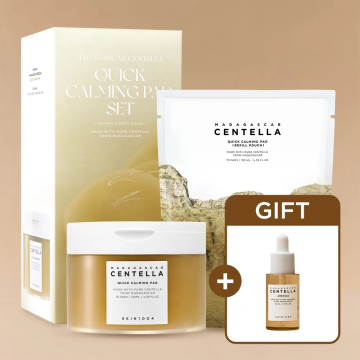SKIN1004 Centella Quick Calming Pad Set (70 Pads + 70 Refill Pads) + Centella Ampoule 30ml