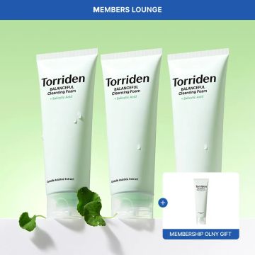 Torriden Balanceful Cica Cleansing Foam Value Size 150ml 3-Pack + Free Miniature 50ml