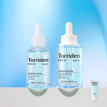 Torriden DIVE-IN Low Molecular Hyaluronic Acid Serum 50ml+40ml (+Free Soothing Cream 20ml)