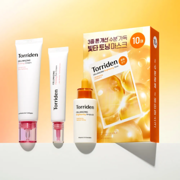 Torriden CELLMAZING 4-Piece Set (Vita Ampoule 30ml + Firming Cream 60ml + Eye Cream 30ml + Vita Mask 10 Sheets)