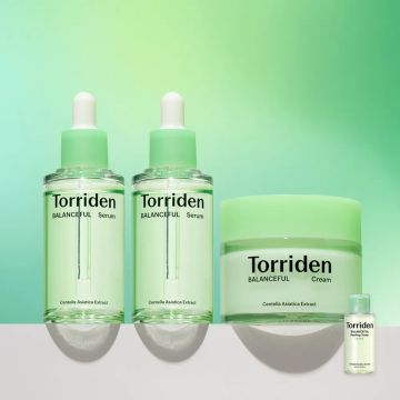 Torriden Balanceful Cica Calming Serum 100ml (50ml+50ml) + Cream 80ml Set