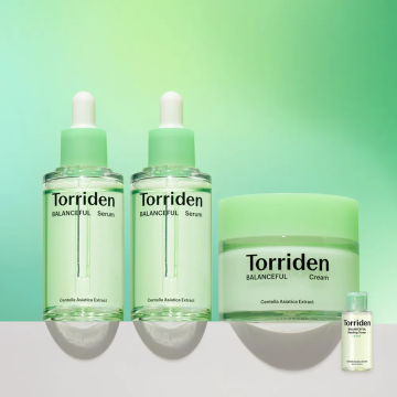 Torriden Balanceful Cica Calming Serum 100ml (50ml+50ml) + Cream 80ml Set