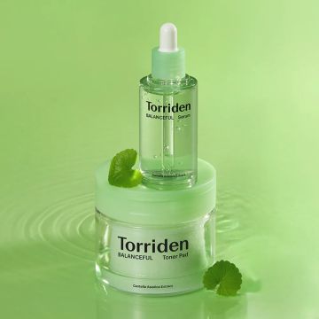 Torriden Balanceful Cica Soothing Serum 50ml + Balanceful Cica Pad 60 Sheets Set