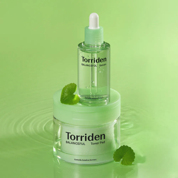 Torriden Balanceful Cica Soothing Serum 50ml + Balanceful Cica Pad 60 Sheets Set