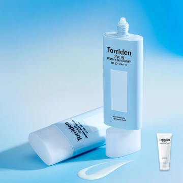 Torriden DIVE-IN Watery Moisture Sun Serum 50ml Duo Set (SPF 50+ PA++++) + Free Cleansing Foam 30ml