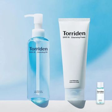 Torriden DIVE-IN Cleansing Foam 150ml + Cleansing Oil 200ml Set (+ Free Cleansing Oil 30ml)