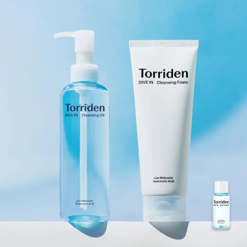 Torriden DIVE-IN Cleansing Foam 150ml + Cleansing Oil 200ml Set (+ Free Cleansing Oil 30ml)