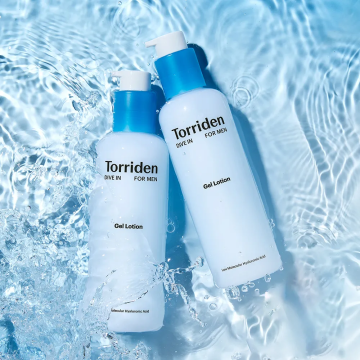 Torriden DIVE-IN For Men Low Molecular Hyaluronic Acid Gel Lotion 200ml 2-Pack