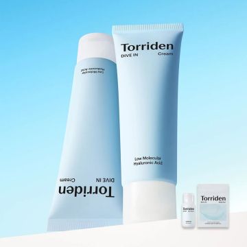 Torriden DIVE-IN Low Molecular Hyaluronic Acid Cream Double Set (+Skin Booster 30ml + Multi Pad 10ea)