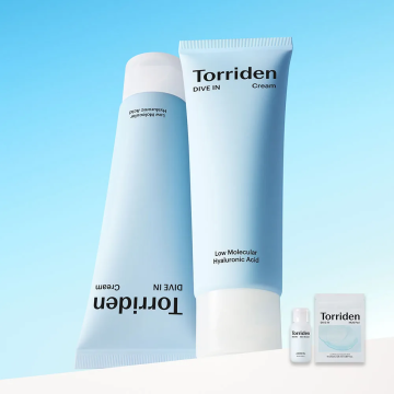 Torriden DIVE-IN Low Molecular Hyaluronic Acid Cream Double Set (+Skin Booster 30ml + Multi Pad 10ea)