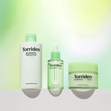 Torriden Balanceful 3-Step Set (Toner 250ml + Serum 50ml + Cream 80ml)