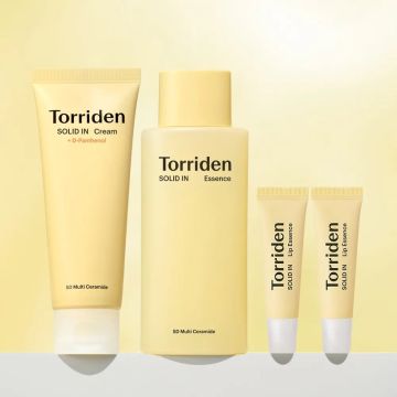 Torriden Solid-In Ceramide 4-Piece Set (Cream + Essence + 2 Lip Essences)