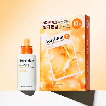 Torriden Cellmazing Vita Ampoule 30ml + Vita Mask Sheet 10-Pack Set