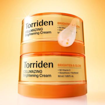 Torriden Cellmazing Vita C Brightening Cream 50ml, Kit com 2
