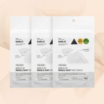 VT Cosmetics 大蒜AC微针祛痘舒缓贴 Garlic AC Reedle Shot Spot Patch 48片装 3盒