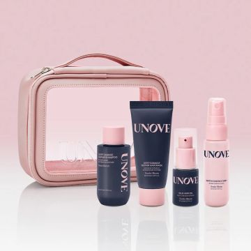 UNOVE Travel Kit 4 Types (Shampoo + Treatment + Essence + Mist)